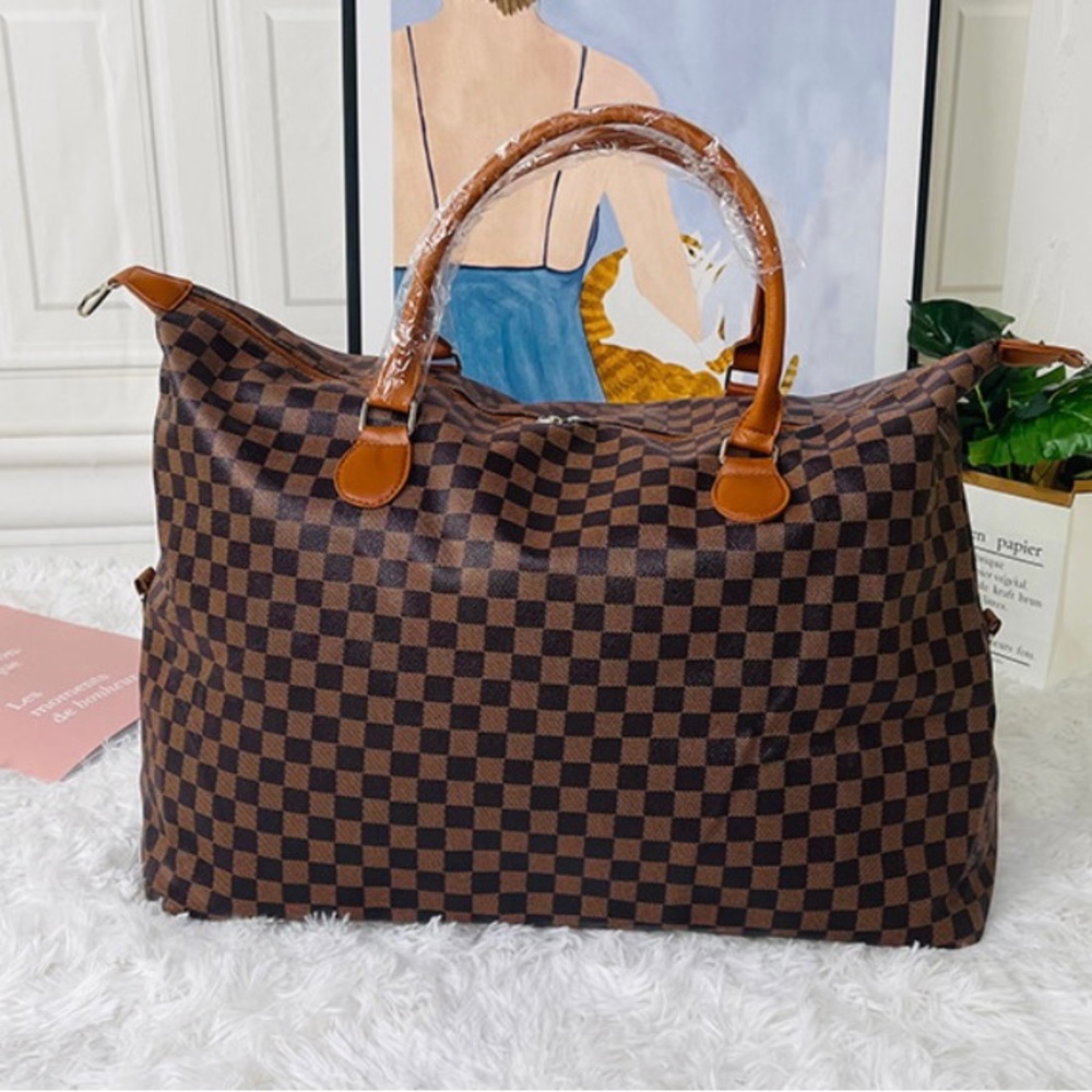 Plaid Weekender bag